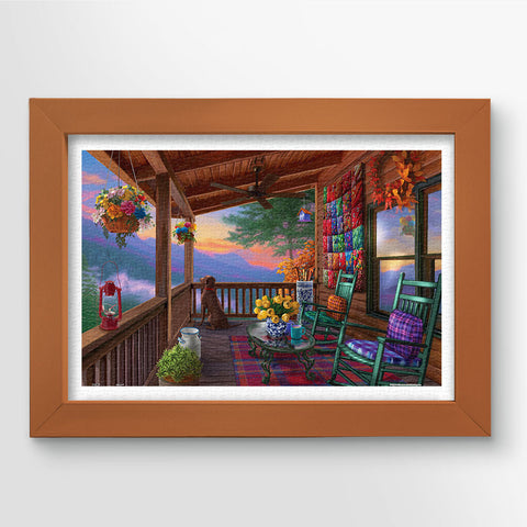 Pintoo H3570 Mountain View by Bigelow Illustrations - 600 Piece Jigsaw Puzzle