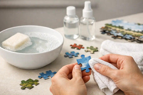 How to Clean Puzzle Pieces Properly