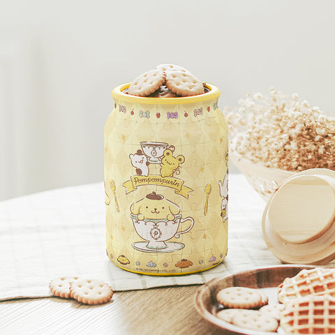 Pintoo - Afternoon Tea Snack Shop - Large Puzzle Jar 128 Pieces [BA1007] - Pompompurin Series