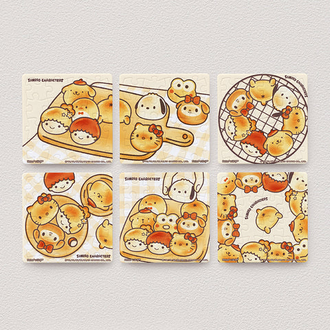 Pintoo - Sanrio - Baked Bread - Puzzle Magnet Combo (set of six) [D1188]