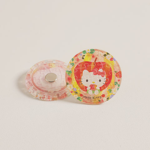 Pintoo - Hello Kitty - Multicoloured Fruit - Apple - Puzzle Magnet [D1367]