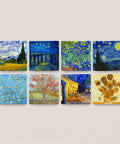 Pintoo D1647 Van Gogh's Palette - 8 x 16pcs Jigsaw Puzzle Magnets by Vincent van Gogh