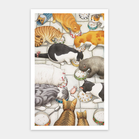 Pintoo H2864 Cats Chow Down - 1000 Piece Jigsaw Puzzle by SMART