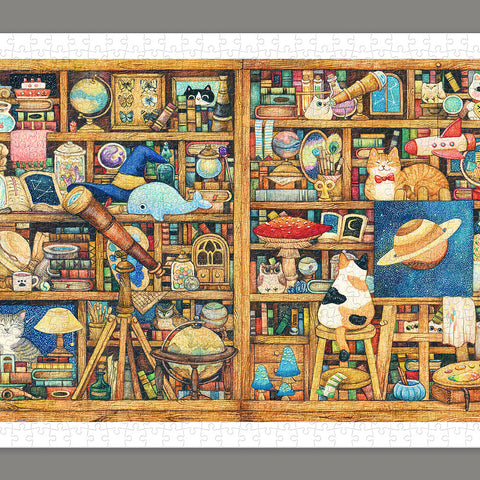 Pintoo H3579 Astronomical Collection Cabinet - 900 Piece Panorama Jigsaw Puzzle by Cotton Lion