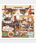 Pintoo H3875 Cat Sushi Shop - 900 Piece Jigsaw Puzzle by Keyto