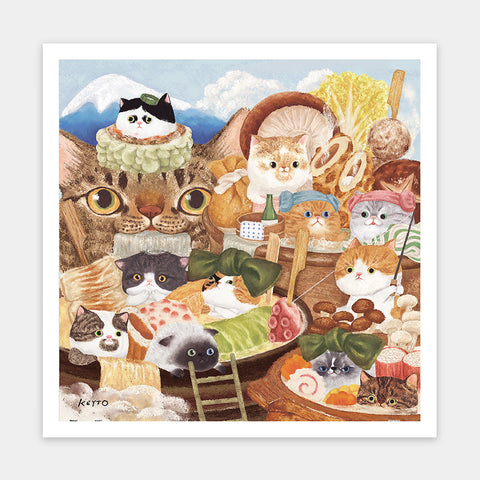 Pintoo H3877 Cat Oden Shop - 900 Piece Jigsaw Puzzle by Keyto