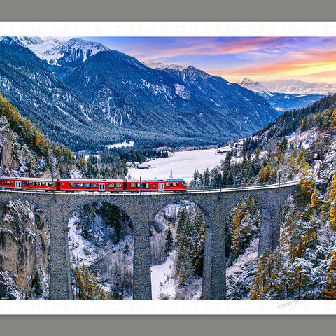 Pintoo H4086 A Meandering Journey to Zermatt, Switzerland - 1000 Piece Jigsaw Puzzle