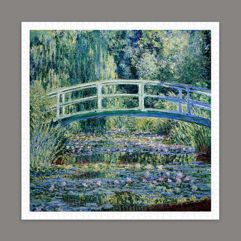 Pintoo H4138 Water Lilies and Japanese Bridge - 900 Piece Jigsaw Puzzle by Claude Monet