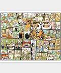 Pintoo H4153 Knowing Grin - 2000 Piece Jigsaw Puzzle by I am not a Fat Tiger