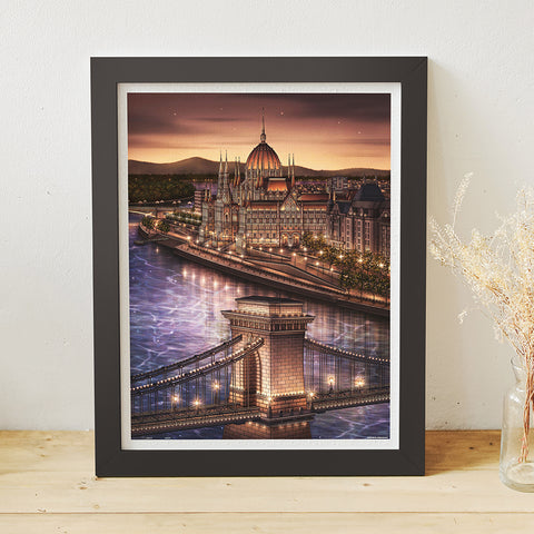 Pintoo H4187 Blue Night in Budapest - 1200 Piece Jigsaw Puzzle by sujin