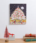Pintoo HN1417 Christmas Night Under the Moonlight - 586 Piece Jigsaw Puzzle by Cureyom