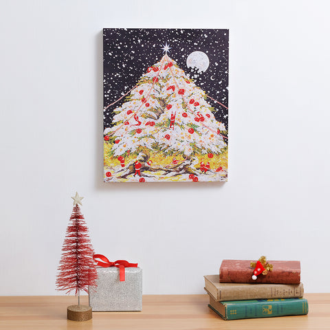 Pintoo HN1417 Christmas Night Under the Moonlight - 586 Piece Jigsaw Puzzle by Cureyom
