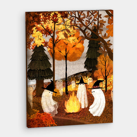 Pintoo HN1474 Autumn Bonfire - 366 Piece Jigsaw Puzzle by Katherine Blower
