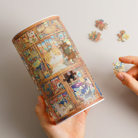 Pintoo JB1001 Cat's Shop - Puzzle Table Lamp Jigsaw Puzzle by Cotton Lion