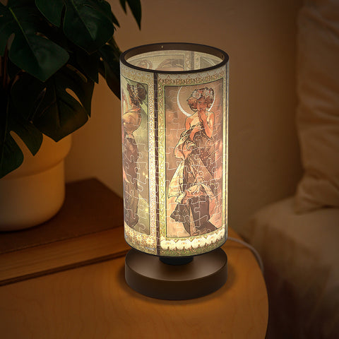 Pintoo JB1006 The Moon and the Stars - Puzzle Table Lamp Jigsaw Puzzle by Mucha