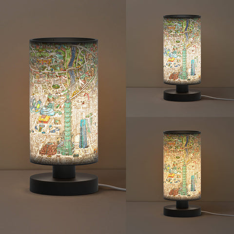 Pintoo JB1016 Taipei Map - Puzzle Table Lamp Jigsaw Puzzle by Tom Parker