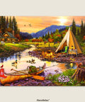 Pintoo U1041 Golden Haven Camp - 1008 Piece Jigsaw Puzzle by The Macneil Studio