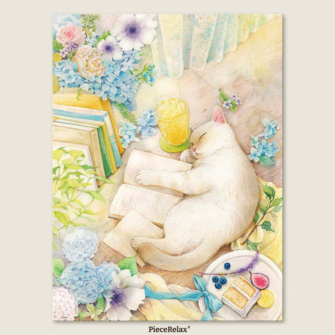 Pintoo U1050 A Napping Cat - 1008 Piece Jigsaw Puzzle by Jina