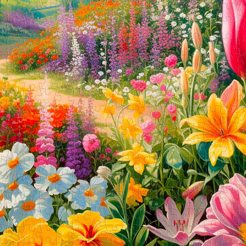Pintoo U1068 Lovely Garden - 504 Piece Jigsaw Puzzle by Shawna Stewart