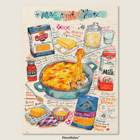 Pintoo U1081 Mac and Cheese - 1008 Piece Jigsaw Puzzle by Lucile Prache