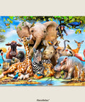 Pintoo U1087 Africa Smile - 1008 Piece Jigsaw Puzzle by Howard Robinson