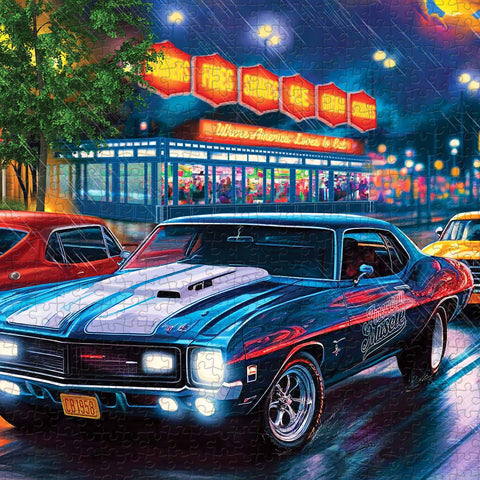 Pintoo U1089 Rain on the Boulevard - 1008 Piece Jigsaw Puzzle by Bigelow Illustrations