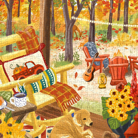 Pintoo U1094 Fall Porch - 1008 Piece Jigsaw Puzzle by Olivia Gibbs