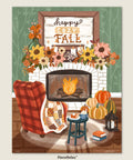 Pintoo U1095 Cozy Autumn Fireplace - 1008 Piece Jigsaw Puzzle by Olivia Gibbs