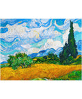 PieceRelax - Wheat Field with Cypresses - PieceClicks 1008 Pieces [U1110] - Vincent Van Gogh
