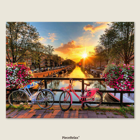 Pintoo U1138 PieceClicks - 1008 Piece - Beautiful Sunrise over Amsterdam