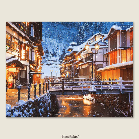 Pintoo U1140 PieceClicks - 1008 Piece - Ginzan Onsen Hot Spring, Japan