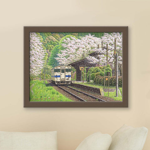 Pintoo U1144 PieceClicks - 1008 Piece - Falling Cherry Blossoms by Tadashi Matsumoto