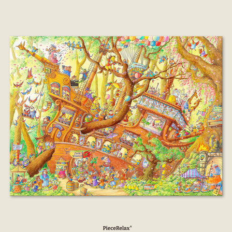 PieceRelax - The Forest of the Ship - PieceClicks 4032 Pieces [U1199] - REN REN AI WU