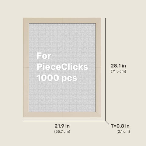 PieceRelax - Oatmeal - Wood Style Frame for PieceRelax 1008 Piece Puzzles [W1261]