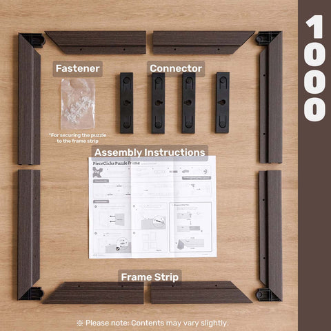 PieceRelax - Charcoal Brown - Wood Style Frame for PieceRelax 1008 Piece Puzzles [W1263]