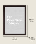 PieceRelax - Charcoal Brown - Wood Style Frame for PieceRelax 1008 Piece Puzzles [W1263]