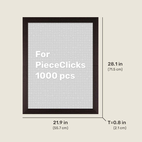 PieceRelax - Charcoal Brown - Wood Style Frame for PieceRelax 1008 Piece Puzzles [W1263]