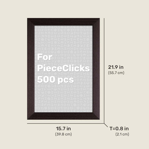 PieceRelax - Charcoal Brown - Wood Style Frame for PieceRelax 504 Piece Puzzles [W1264]