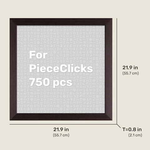PieceRelax - Charcoal Brown - Wood Style Frame for PieceRelax 756 Piece Puzzles [W1265]