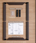 PieceRelax - Charcoal Brown - Wood Style Frame for PieceRelax 945 Piece Puzzles [W1266]