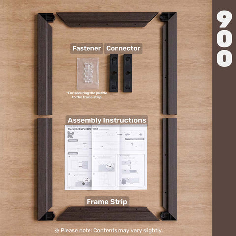 PieceRelax - Charcoal Brown - Wood Style Frame for PieceRelax 945 Piece Puzzles [W1266]