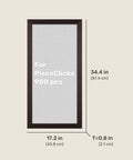 PieceRelax - Charcoal Brown - Wood Style Frame for PieceRelax 945 Piece Puzzles [W1266]