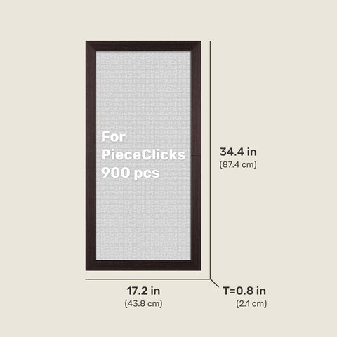 PieceRelax - Charcoal Brown - Wood Style Frame for PieceRelax 945 Piece Puzzles [W1266]