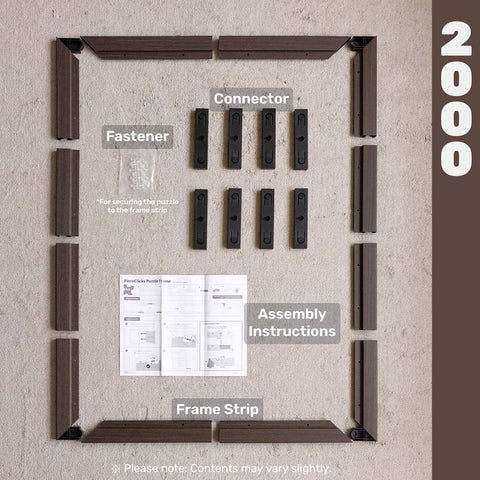 PieceRelax - Charcoal Brown - Wood Style Frame for PieceRelax 2016 Piece Puzzles [W1267]