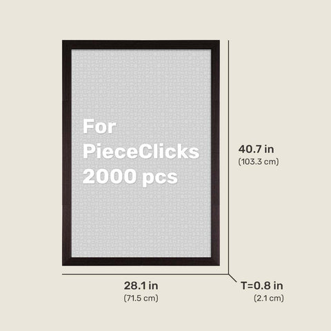 PieceRelax - Charcoal Brown - Wood Style Frame for PieceRelax 2016 Piece Puzzles [W1267]