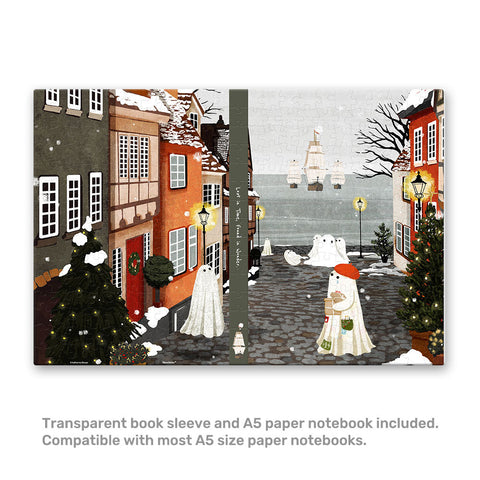 Pintoo YA1074 Harbor’s First Snow - A5 Book Cover by Katherine Blower