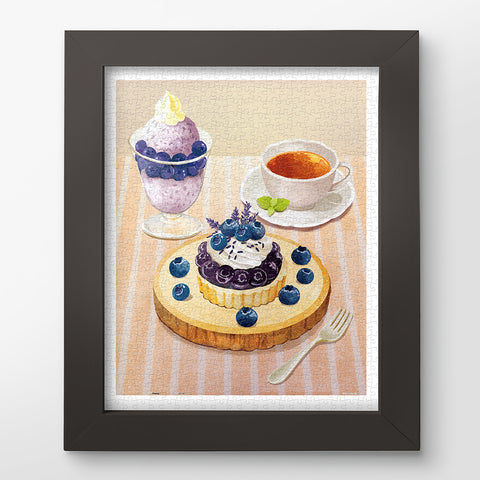 Pintoo - Blueberry Cake - Showpiece 500 Pieces [H4210] - Yuz Draw Cooking